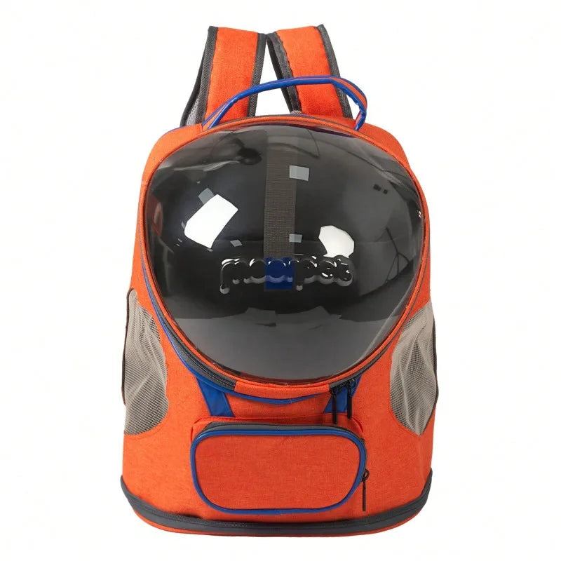 Foldable Breathable Transparent Cat And Dog Backpack Carrier