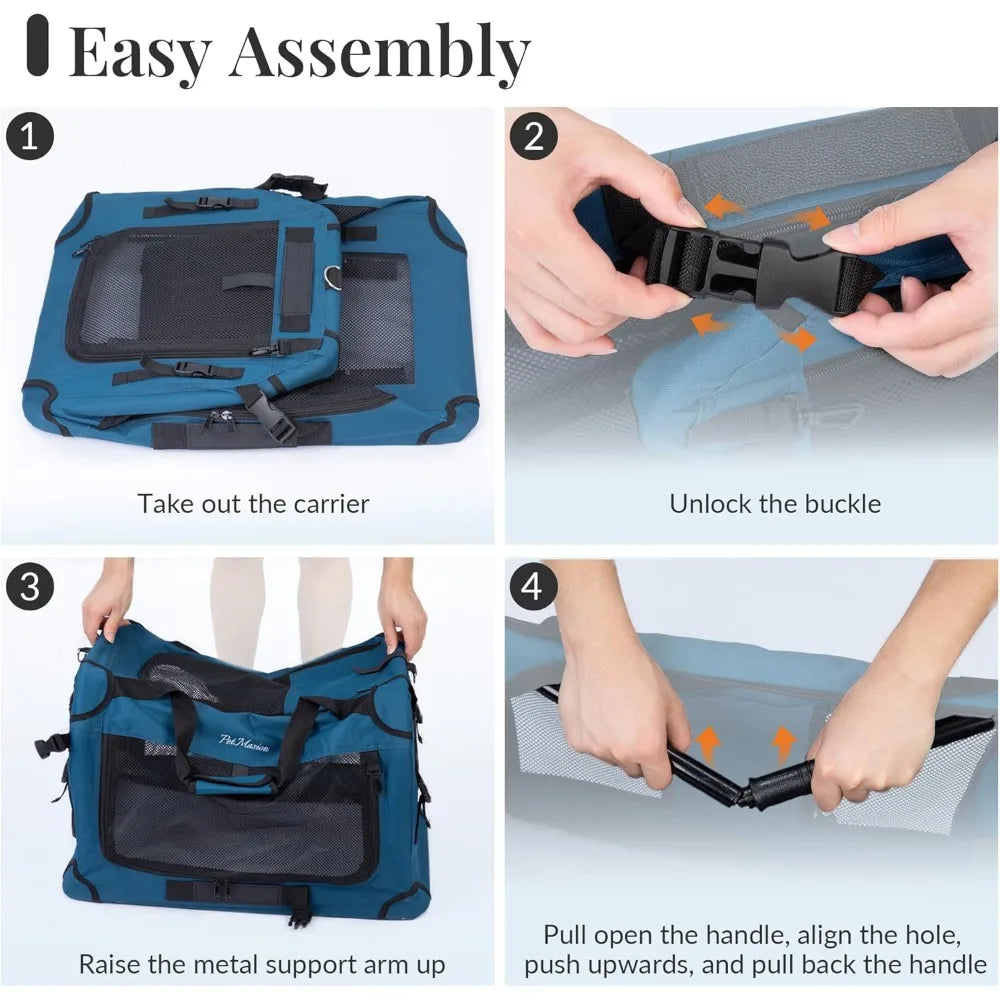 XMSJ Extra Large Cat Carrier Soft Sided Collapsible