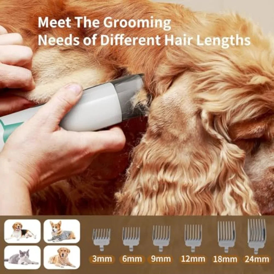 Dog Grooming Kit Vacuum Clipper Nail Grinder Six In One Tools