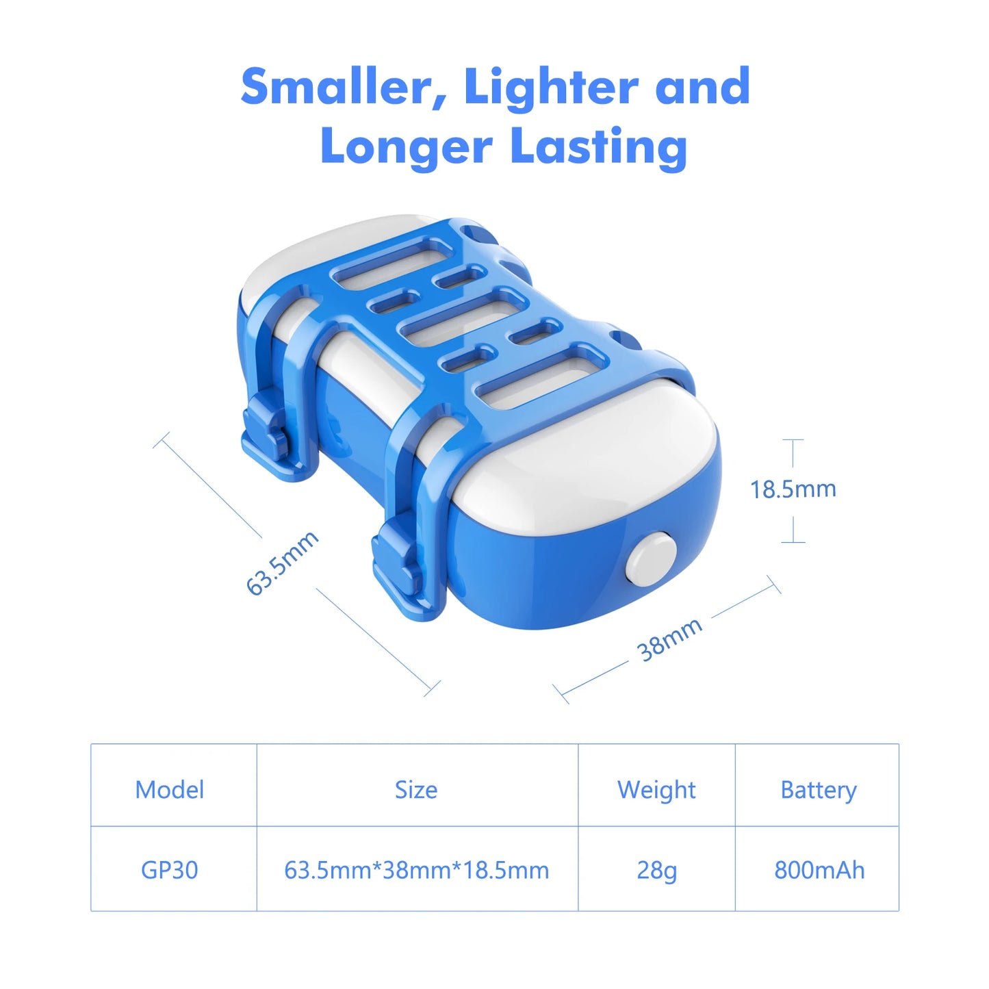 GPS Pet Tracker for Dogs Cats Real Time Tracking Unlimited Distance QR Code Anti-Lost Locator with 1-year Service
