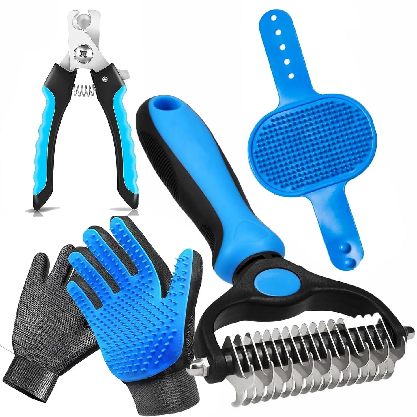 PCS Pet Hair Removal Glove and Pet Grooming Glove Kit for Cats & Dogs, Pet Hair Gloves & Dog Washing Gloves ，Reusable Magic Brush Pet Hair Remover Tool for Laundry，Carpet,Car Seat，Couch