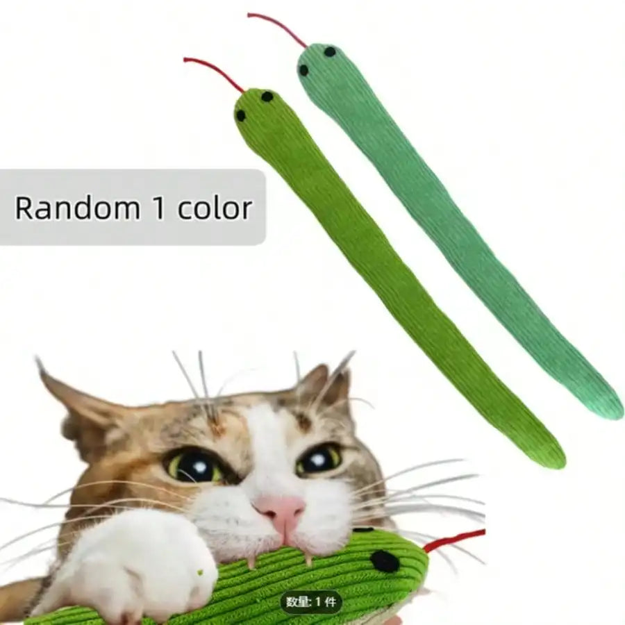 2pcs/Set Cat Toys Snake, Soft Linen Texture Rattle Stick, 13-Inch Plush Snake Toy With Realistic Rustling Sound, Interactive Hunting Toys For Cats And Small Dogs, Suitable For Various Indoor Cats And Dogs