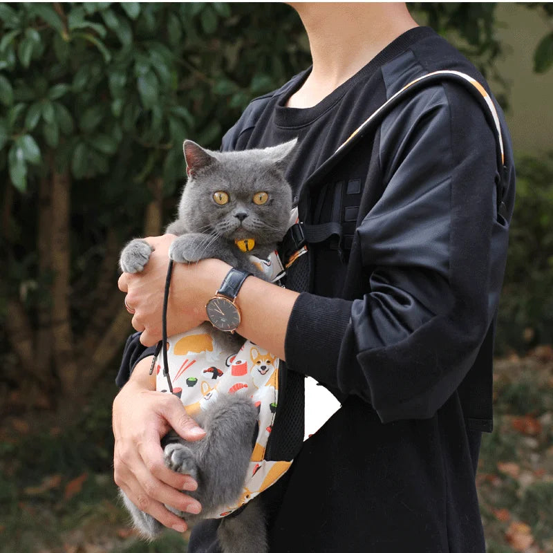 Adjustable Pet Carrier Backpack For Cats And Small Dogs