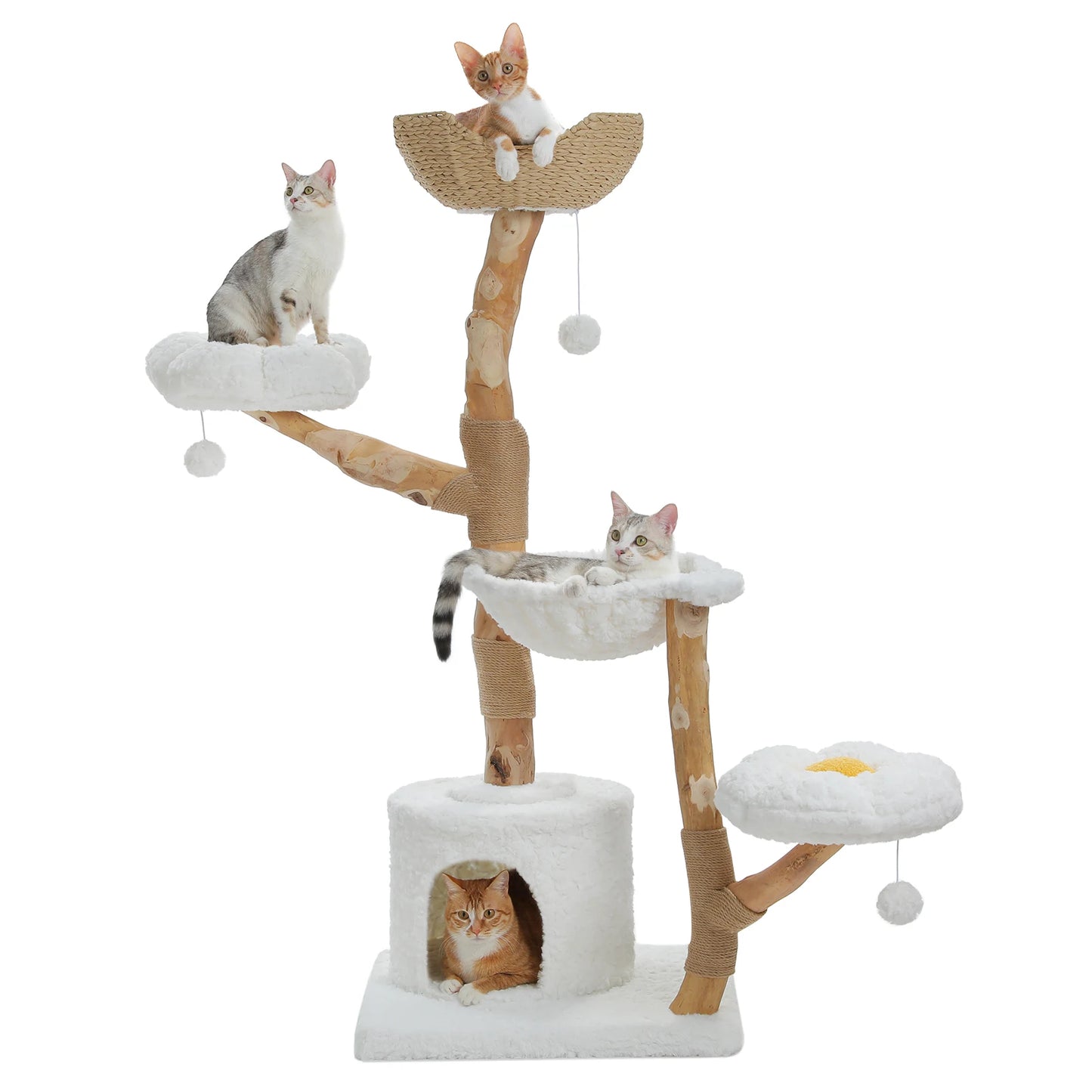 PAWZ Road Cat Tree Tower With Sisal Scratching Post
