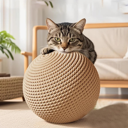Durable Sisal Cat Ball Toy With Interactive Chew Feature