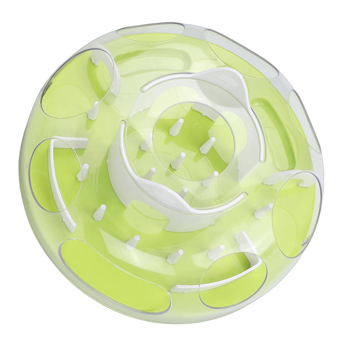 Interactive Cat Puzzle Feeder Slow Food Dispenser Toy For Cats by Annie N Poe Cattastic Supplies
