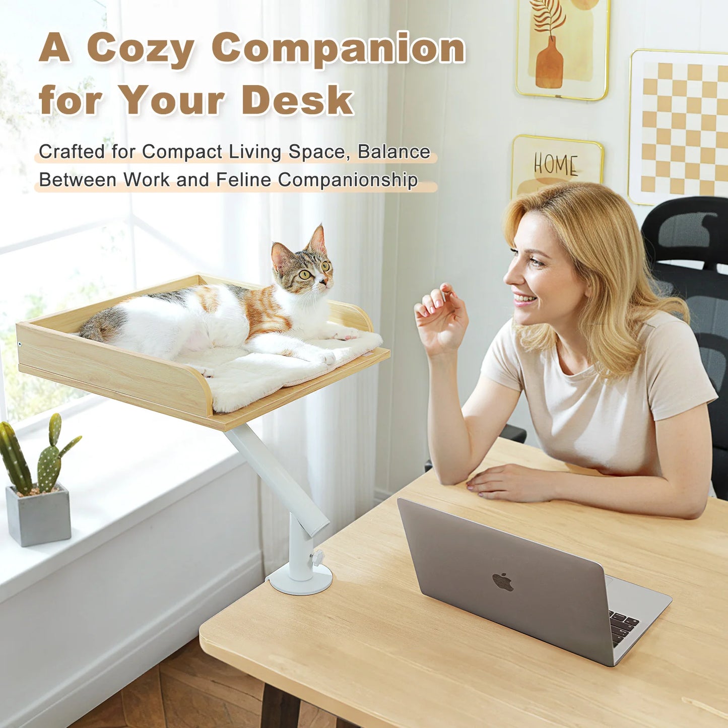PAWZ Road Cat Desk Bed 360 Degree Rotatable Cat Stand