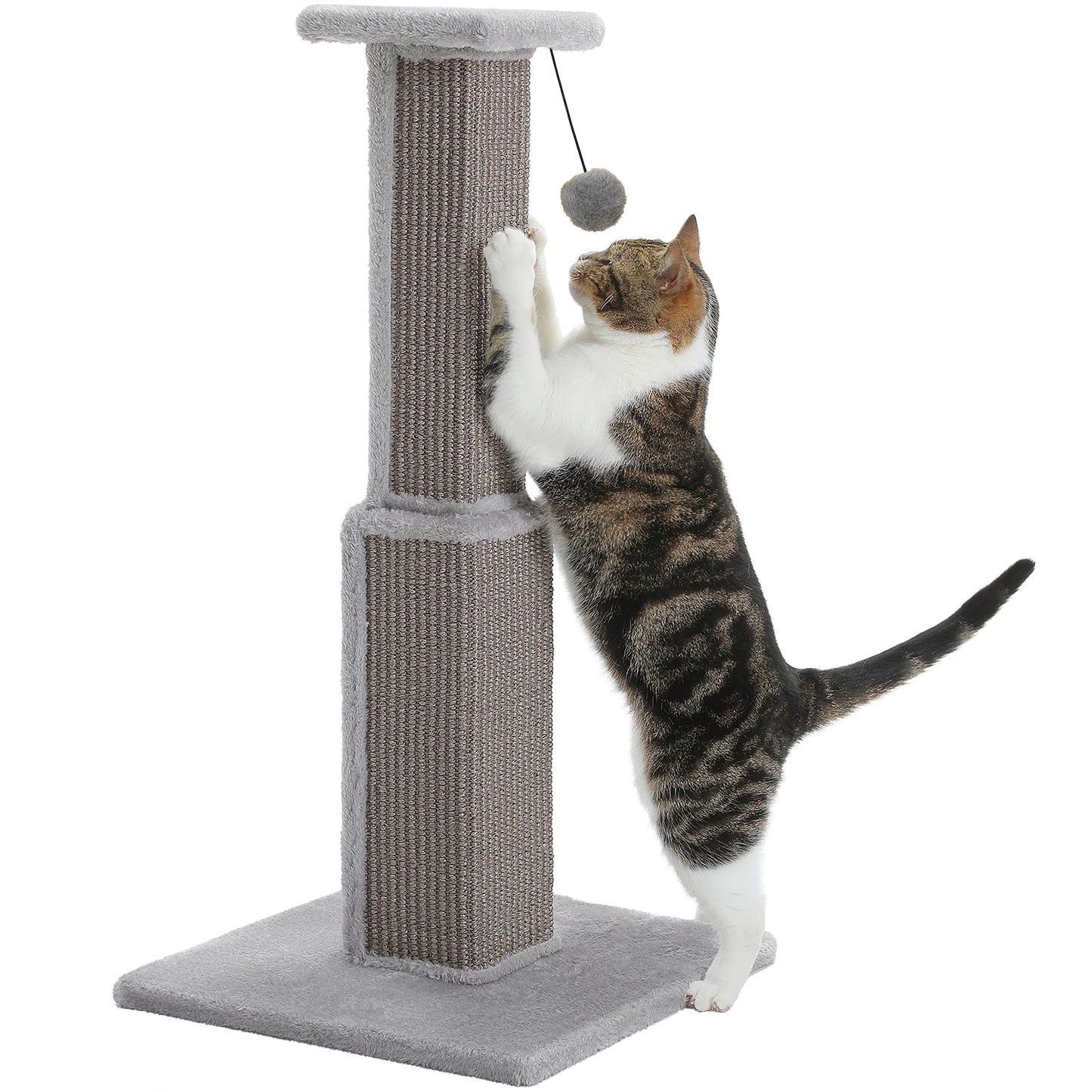 PAWZ Road Cat Scratching Post With Woven Sisal Ball Toy