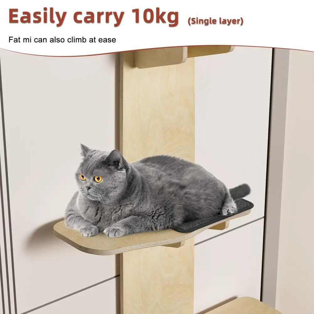Over Door Cat Tree With Scratching Post And Climbing Shelves