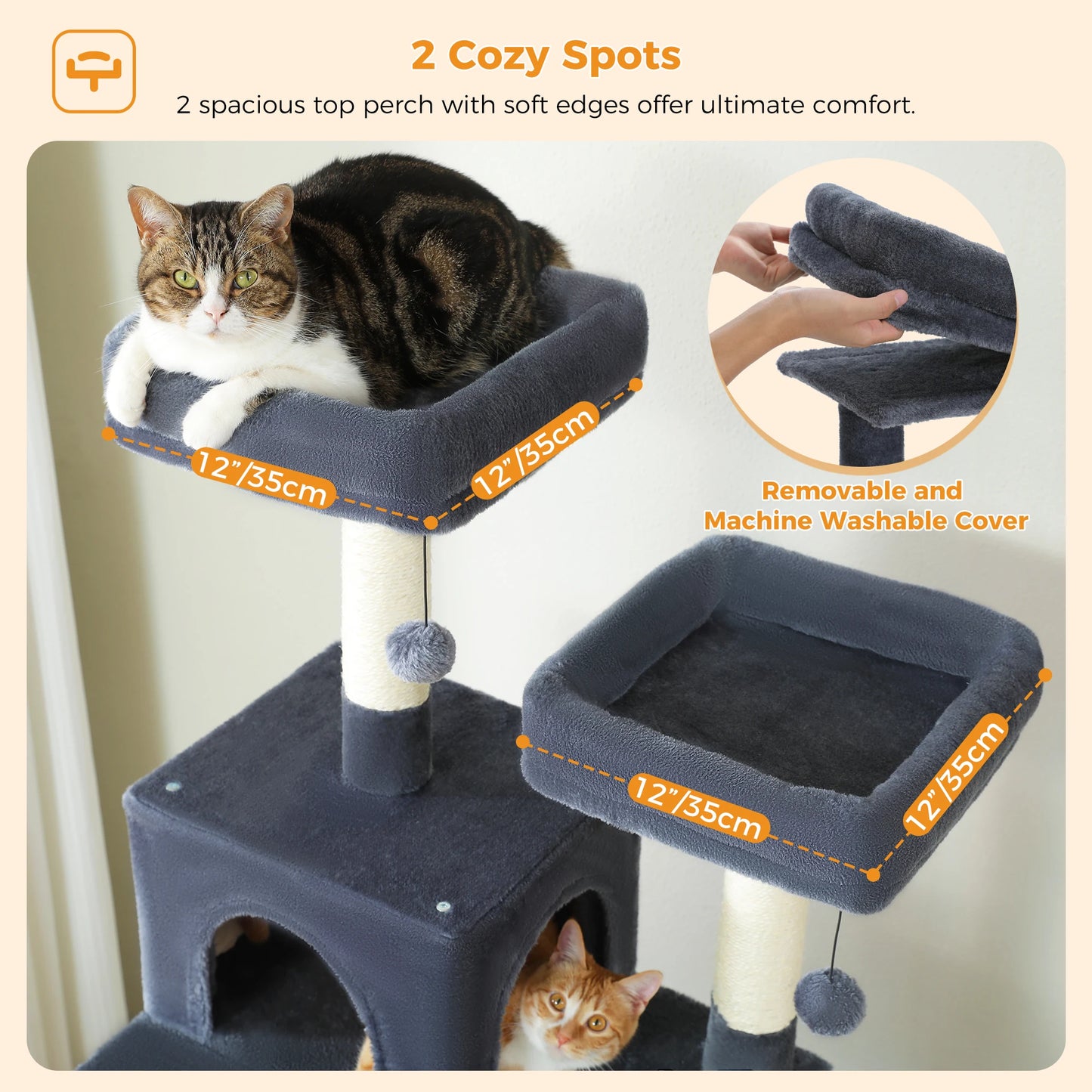 PAWZ Road Cat Tree And Tower With Indoor Scratching Posts