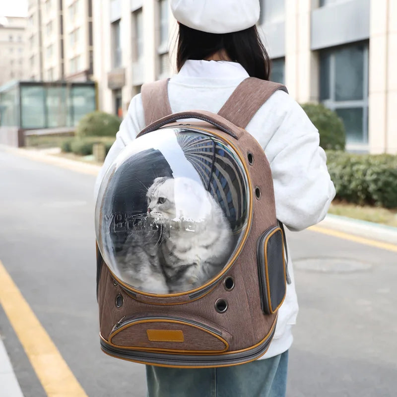 Pawledge Panoramic Bubble Cat Backpack With Wide View Dome