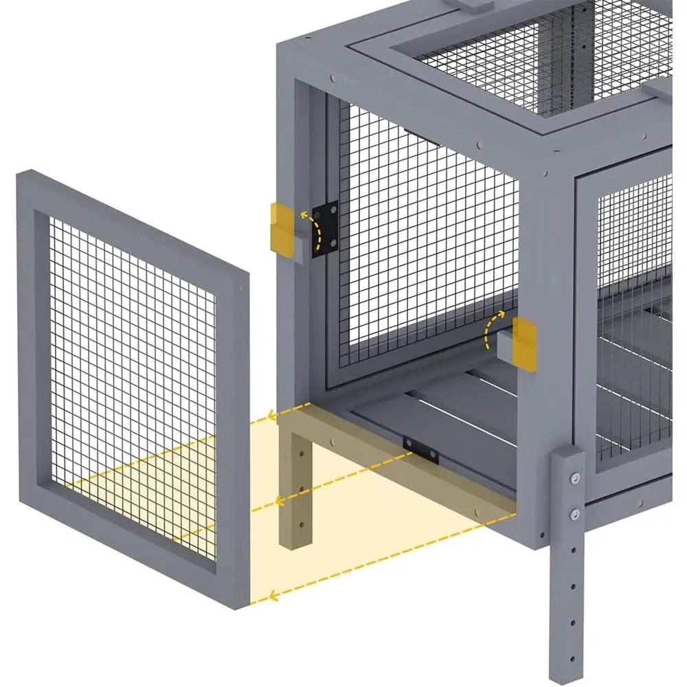 Configurable Window Catio with Multi-Level Cat Tunnel and Play Platforms for Indoor/Outdoor Use
