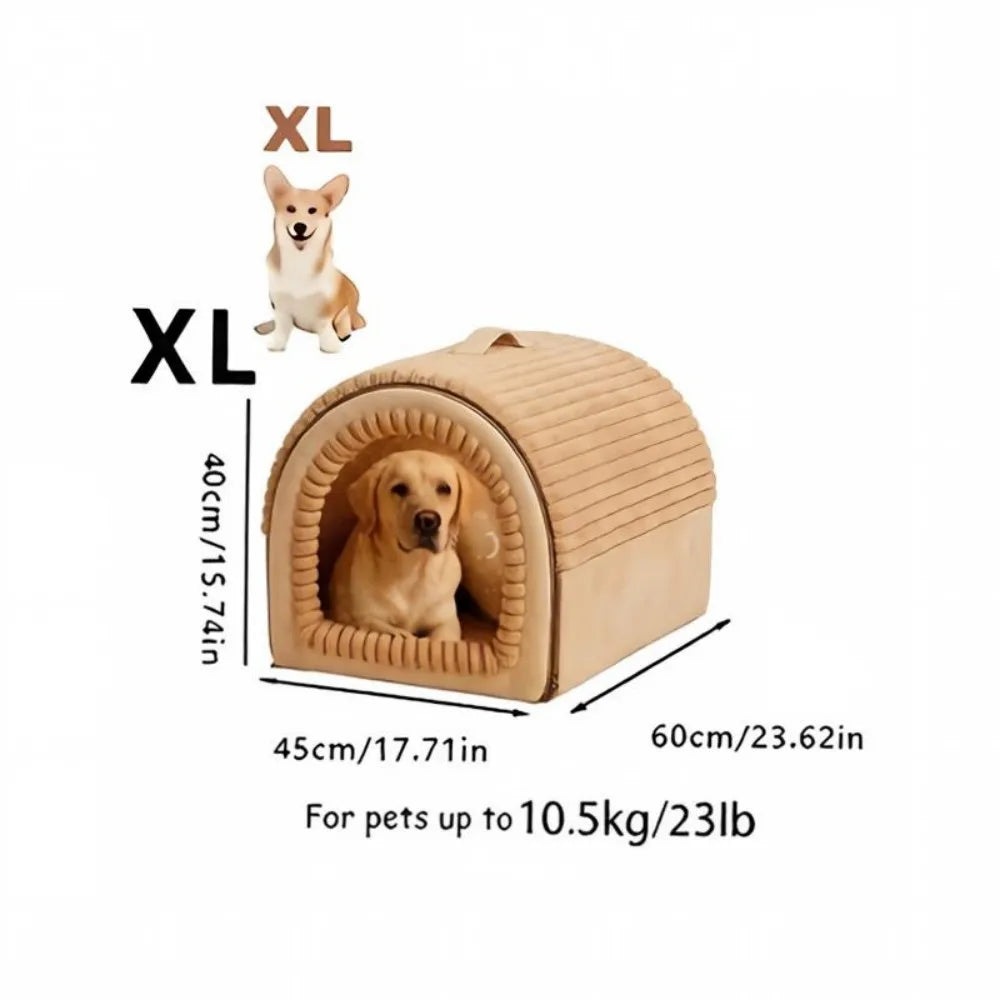 Enclosed Washable Cat Cave House Cozy Indoor Retreat