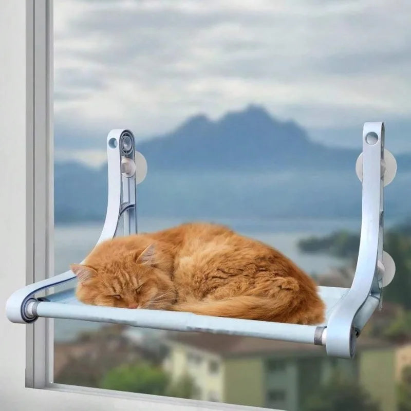 Cat Window Perch Hammock With Strong Suction Cups And Soft Cushion