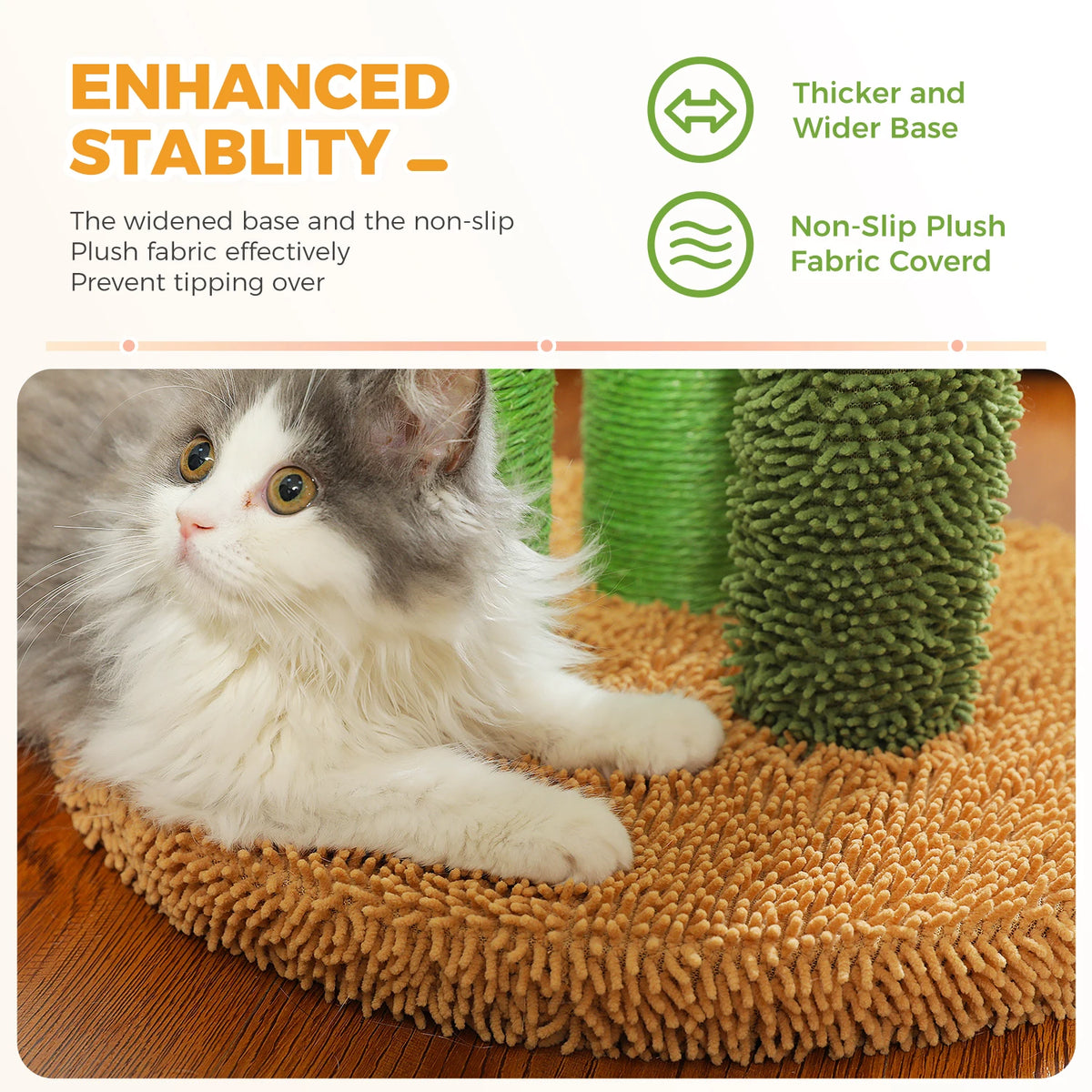 PEQULTI Cat Tree With Condo Hammock And Scratching Post