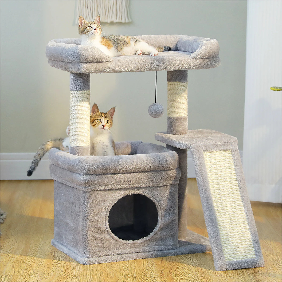 PAWZ Road Indoor Cat Tree With Sisal Scratching Post Perch
