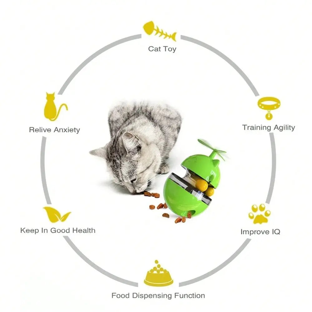 Sensing Interactive Cat Toy Automatic Moving Ball Rotating Ball Light Up Electric Cat Mouse Toy For Indoor Cats