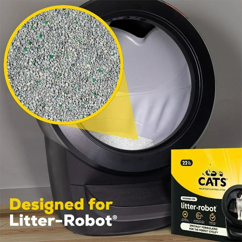 Cats Designed for Litter-Robot Clumping Cat Litter, Revitalizing Scent, 20 lb Jug