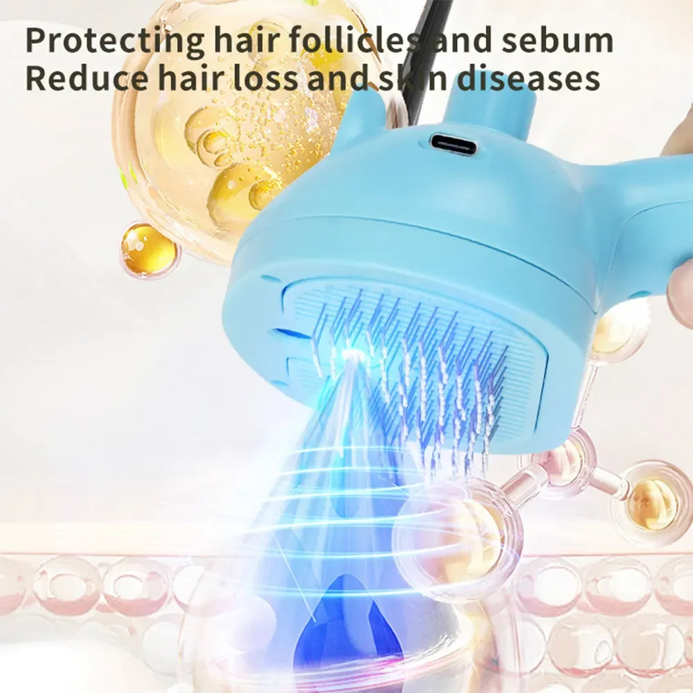 Self-cleaning Pet Hair Remove Comb Multi-Function Electric Spray Steam Brush For Cats Grooming Brushes Dog Combs Pet Supplies
