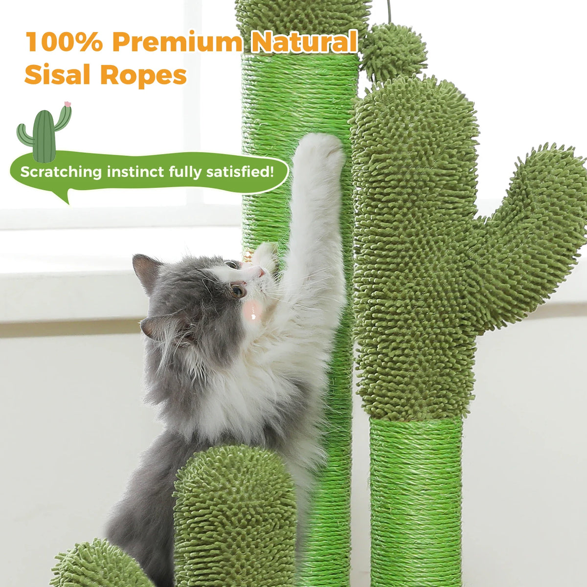 PEQULTI Cat Tree With Condo Hammock And Scratching Post