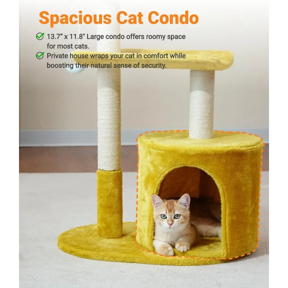 NBVCX Multi Level Cat Tree Tower With Cozy Padded Bed by Annie N Poe Cattastic Supplies