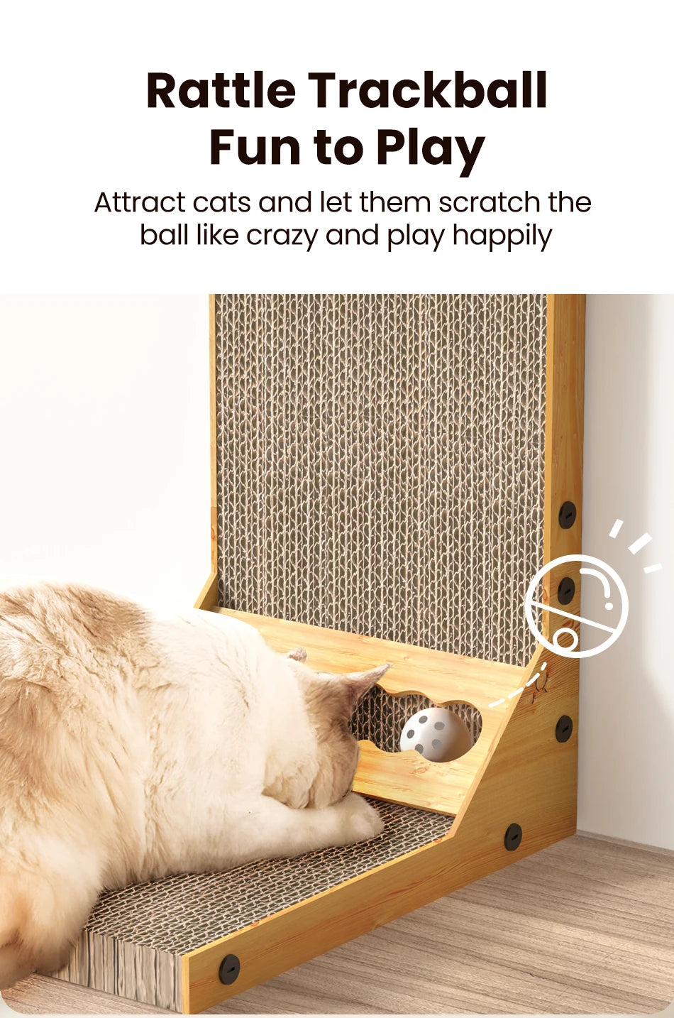 ROJECO Cat Scratcher Cat Scratching Board For Cats Toys L-Shaped Claw Grinding Scraper Mat Cat Furniture Protector Accesories