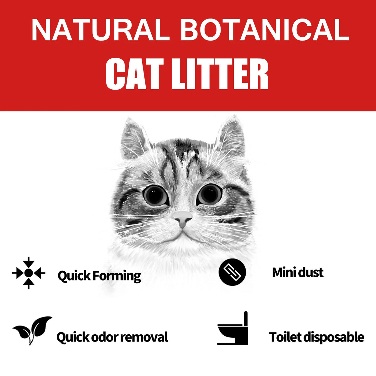 Natural Tofu Cat Litter Quick Clumping Flushable Odor Control