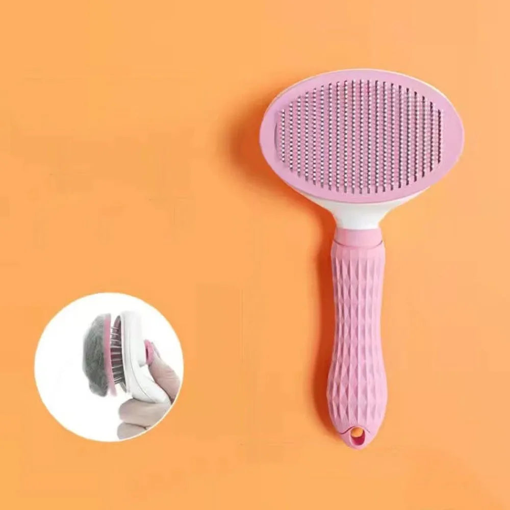Pet Dog Hair Brush Cat Comb Stainless Steel Grooming Brush for Long Hair Dogs Cats Detangling Shedding Tool Pet Accessories