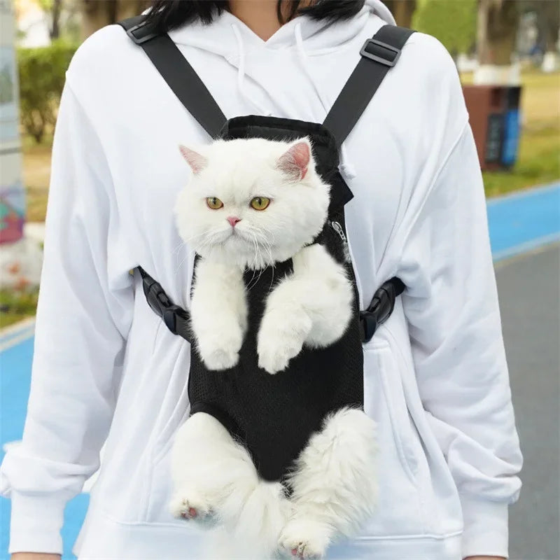 Adjustable Pet Carrier Backpack For Cats And Small Dogs