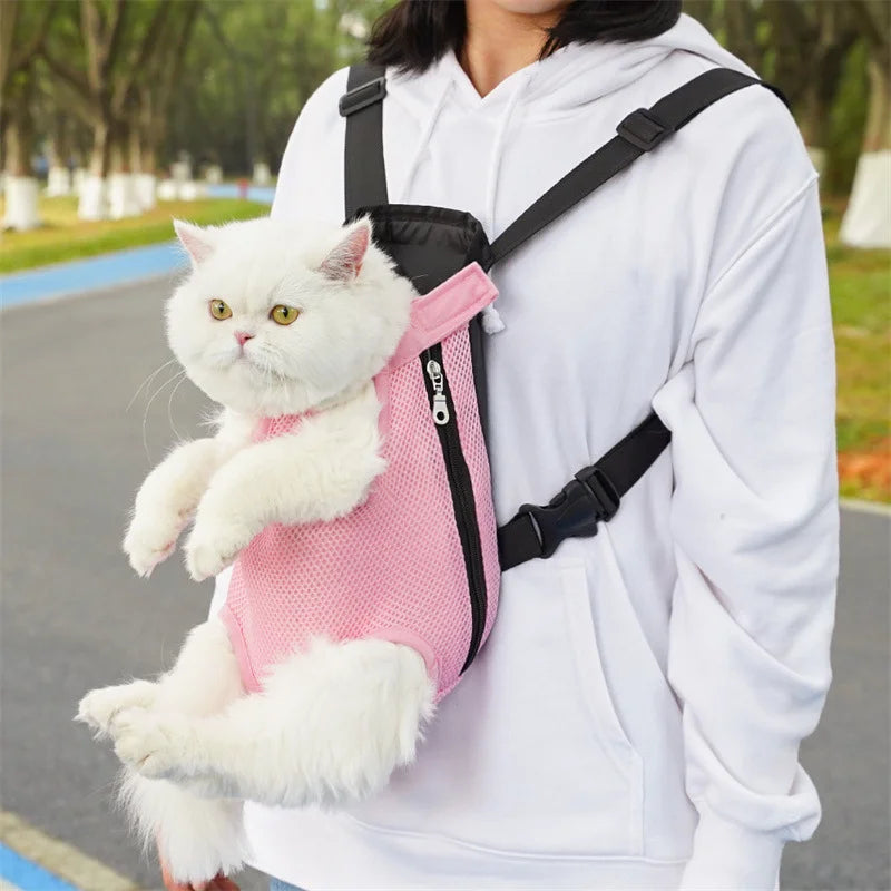 Adjustable Pet Carrier Backpack For Cats And Small Dogs