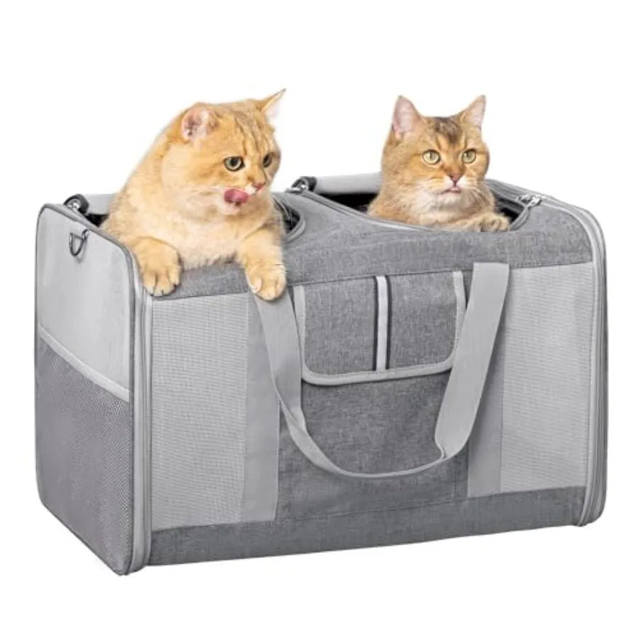 All-Sided Mesh Carrier for Cats and Dogs Travel Ready