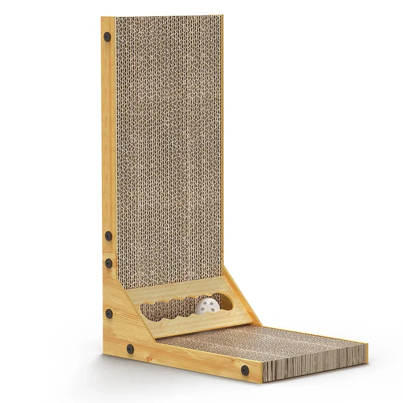 ROJECO Cat Scratcher Cat Scratching Board For Cats Toys L-Shaped Claw Grinding Scraper Mat Cat Furniture Protector Accesories
