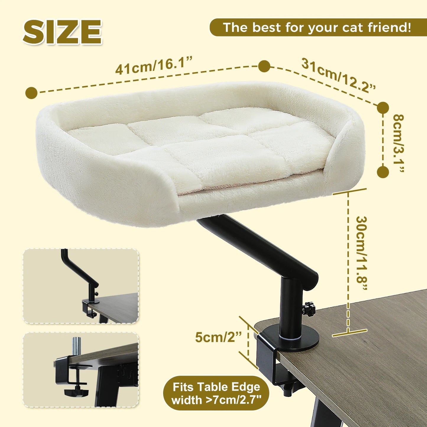 PAWZ Road Cat Desk Bed 360 Degree Rotatable Cat Stand