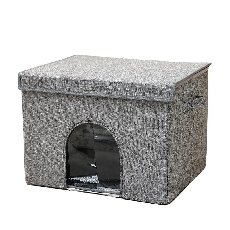 Foldable Cooling Cat Nest With Integrated Ice Pack For Pets