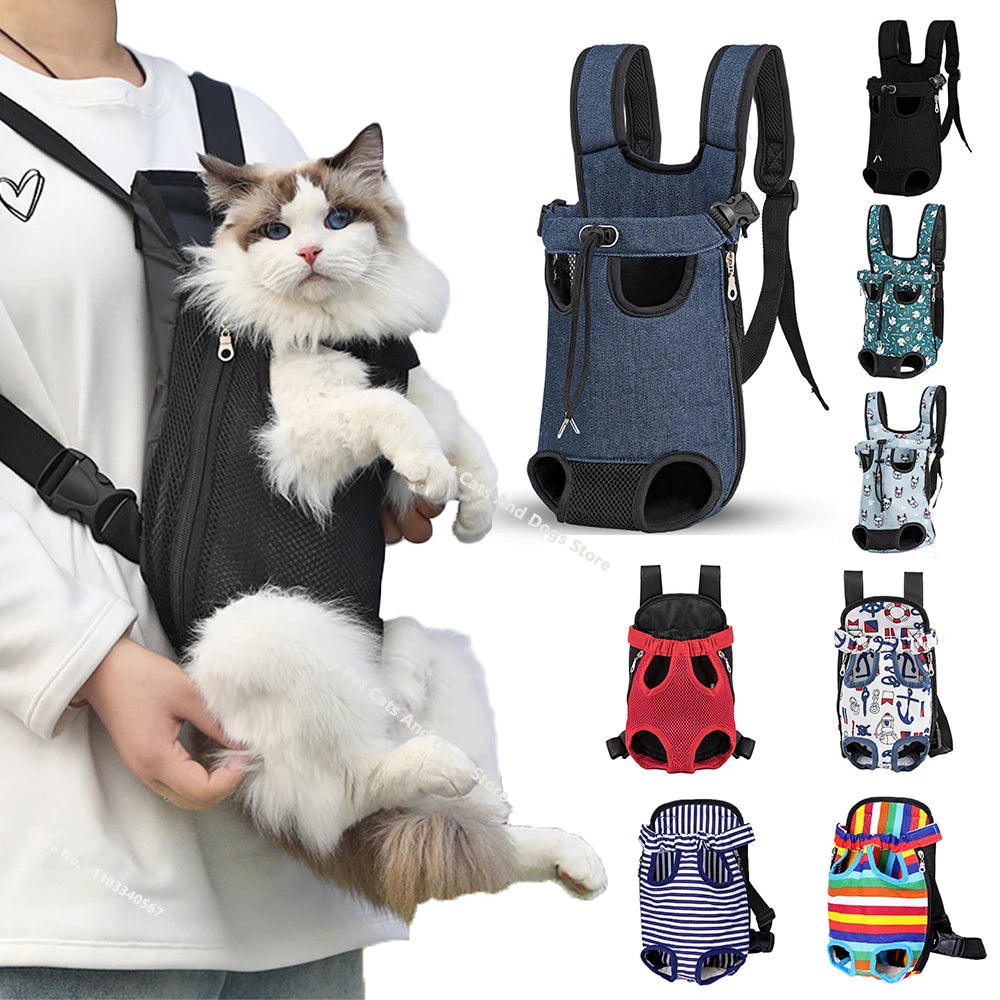Adjustable Pet Carrier Backpack For Cats And Small Dogs
