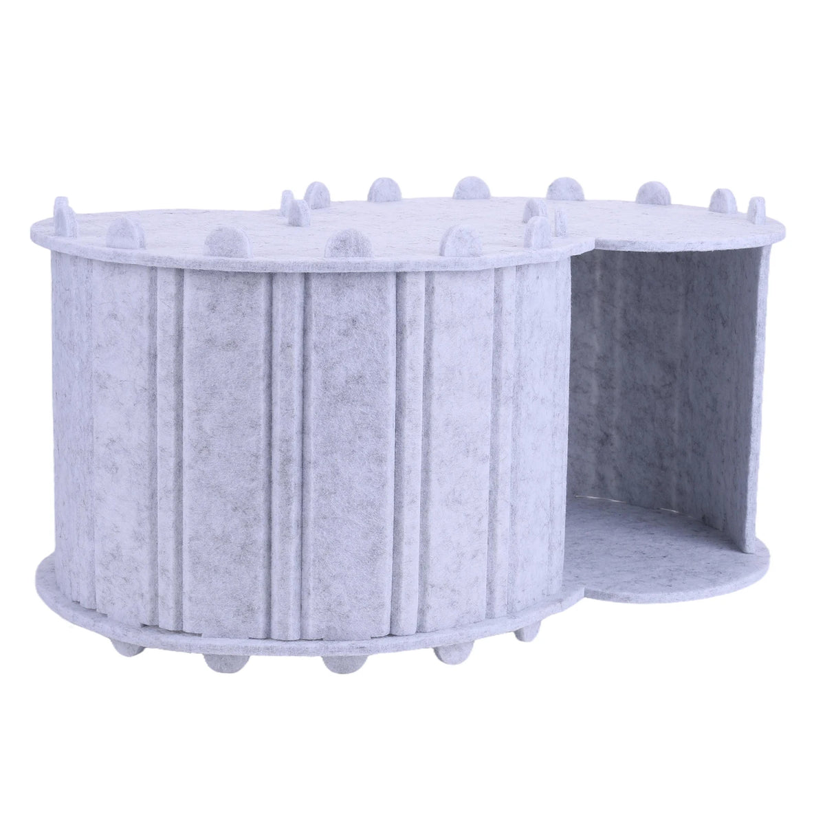 Foldable Felt Cat Tunnel Bed Semi Enclosed Peekaboo Cave