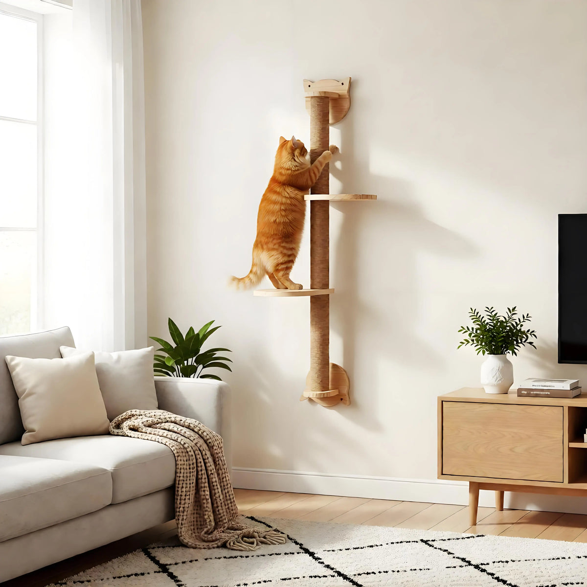 CWV Cat Tree With Sisal Scratching Posts Perches And Hammock