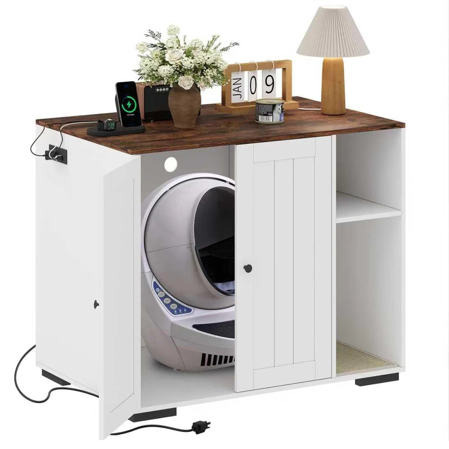 HiMISS Dog-Proof Cat Litter Enclosure For Litter Robot 3/4