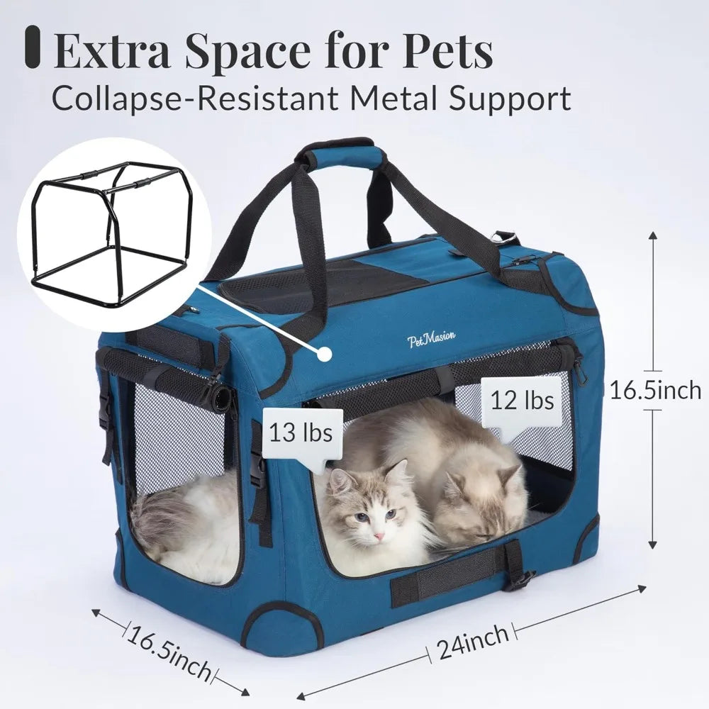 XMSJ Extra Large Cat Carrier Soft Sided Collapsible
