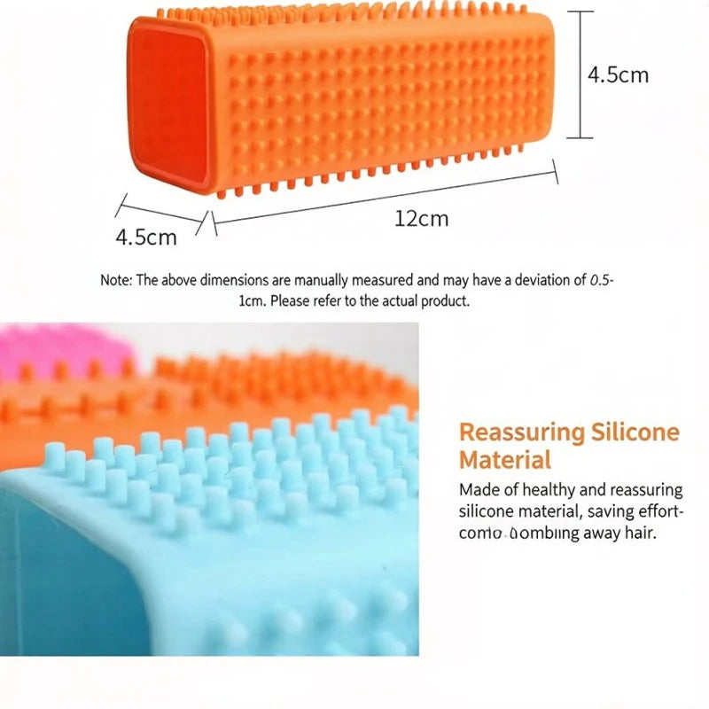 Silicone Hollow Rubber Dog Hair Brush Remover Cars Furniture Carpet Clothes Cleaner Brush for Dogs Pet Supplies Dog Hair Remover