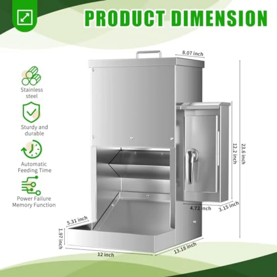 Programmable Pet Food Dispenser With Timer For Cats And Dogs