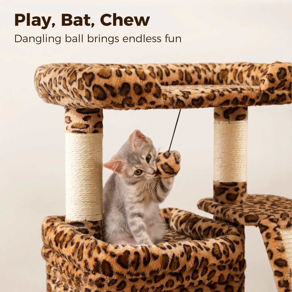 PAWZ Road Indoor Cat Tree With Sisal Scratching Post Perch