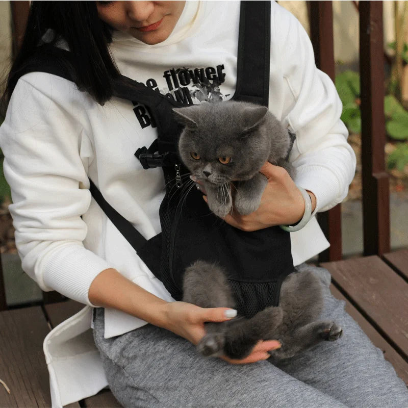 Adjustable Pet Carrier Backpack For Cats And Small Dogs