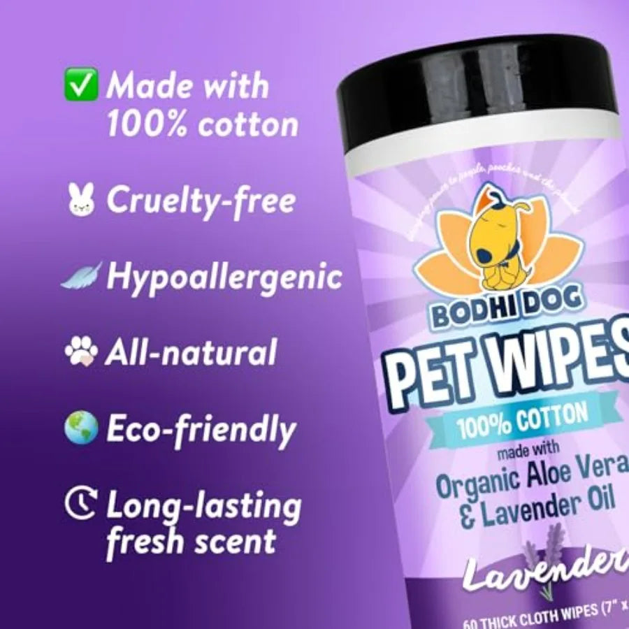 Pet Wipes For Dogs And Cats Paraben SLS Free Gentle