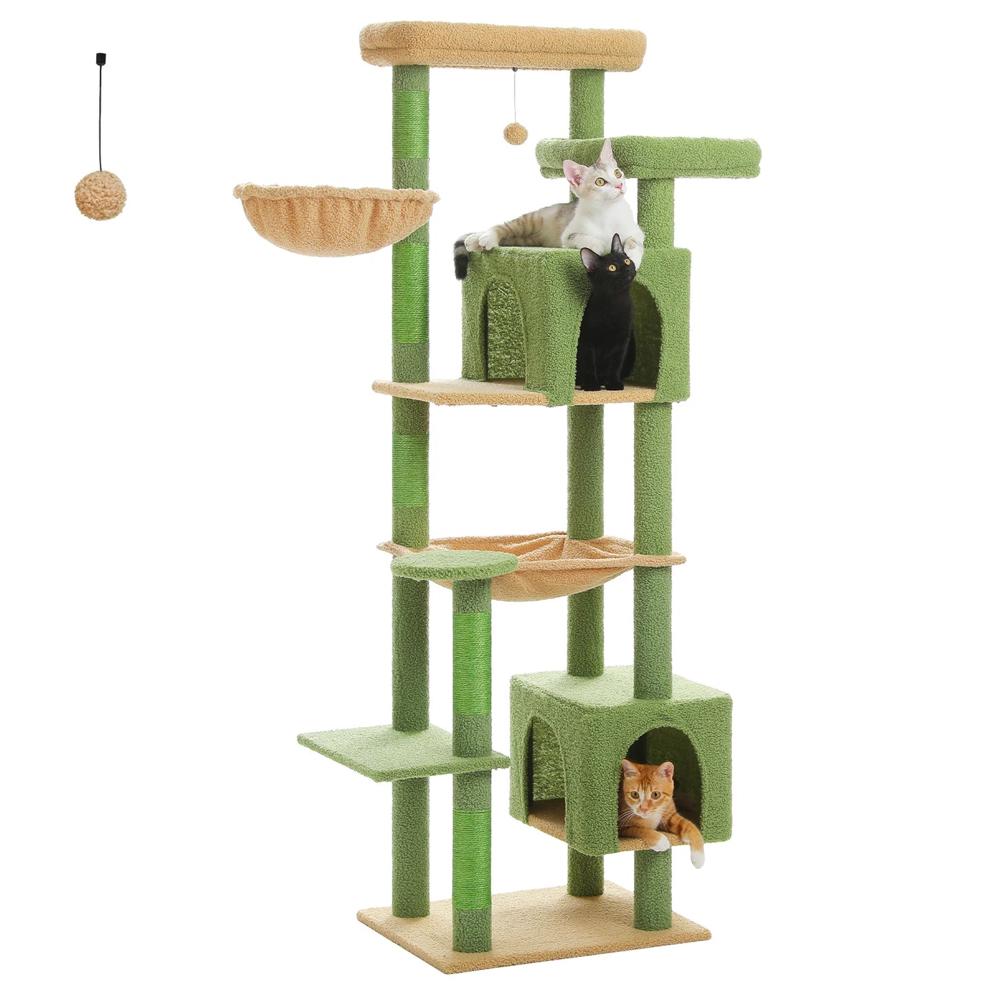 PAWZ Road Tall Cat Tree With Durable Scratching Posts