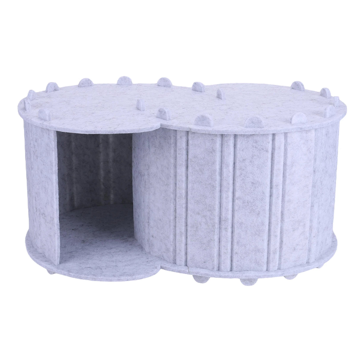 Foldable Felt Cat Tunnel Bed Semi Enclosed Peekaboo Cave