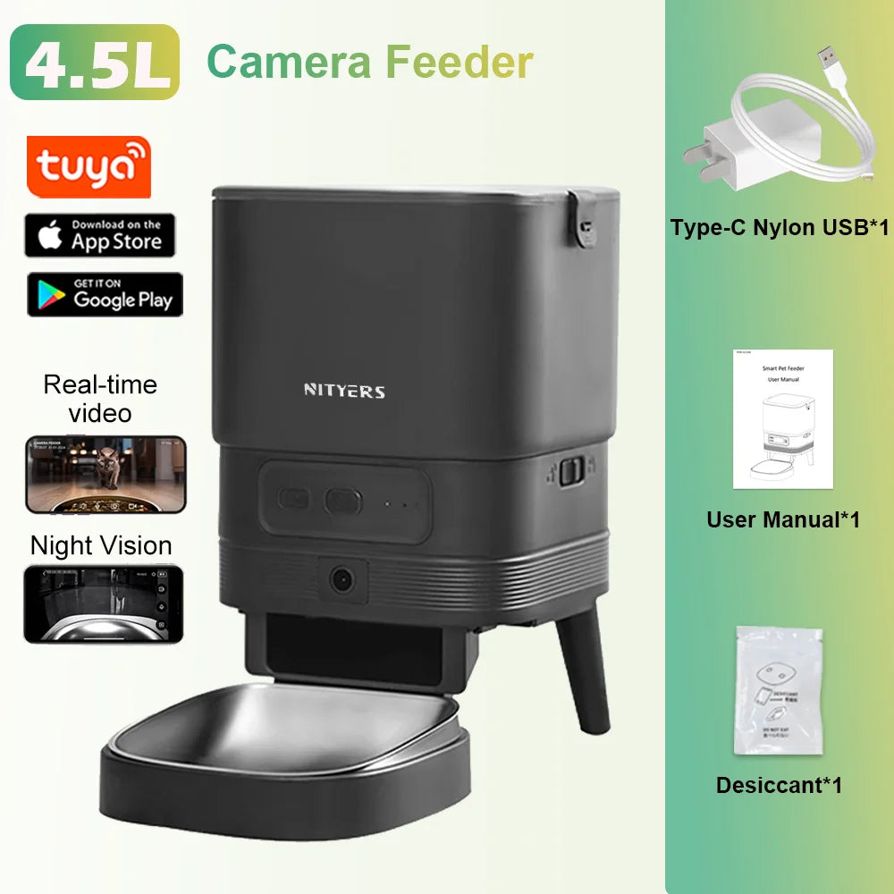 Nityers Smart Automatic Pet Feeder With Remote Control