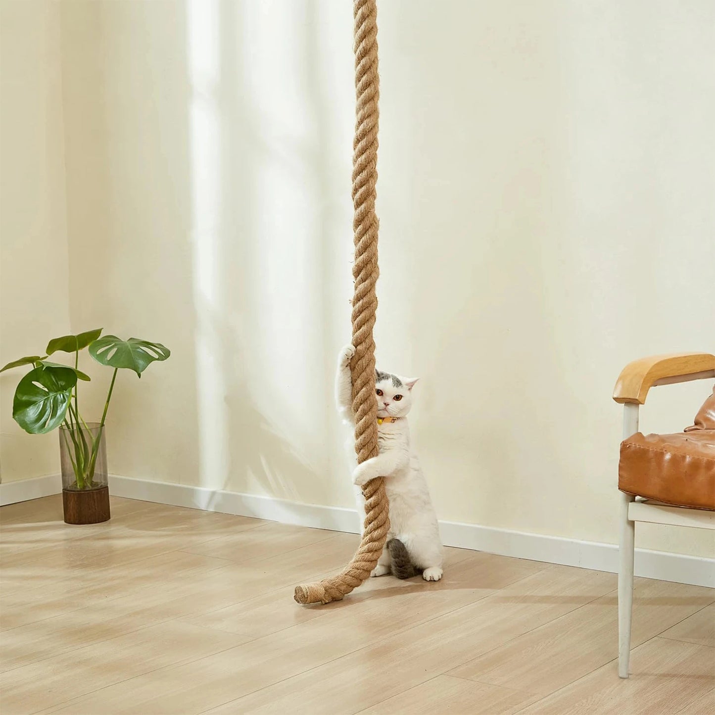 Cat Sisal Climbing Rope Climber Tree For Play Climbing Scratching Post Interactive Toys Jungle Gym Exercise for Indoor Cats