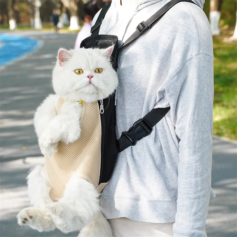 Adjustable Pet Carrier Backpack For Cats And Small Dogs