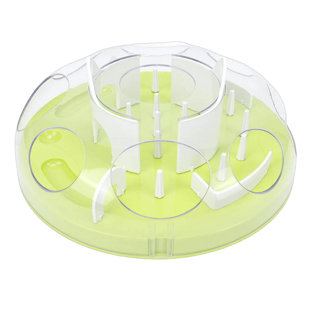 Interactive Cat Puzzle Feeder Slow Food Dispenser Toy For Cats by Annie N Poe Cattastic Supplies